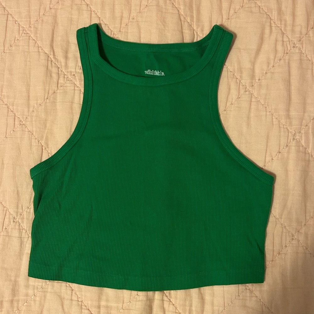 Wild Fable Green Crop Tank Top